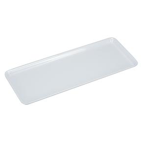 Yanco China Rome White Melamine 15.5in x 6in Rectangular Plate - 2dz - RM-4408 