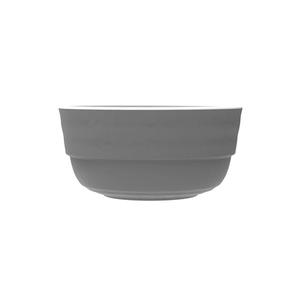 GET Roca Balance White/Gray Melamine 3oz Sauce Dish - 6dz - RR-2-3-WM/GRM 