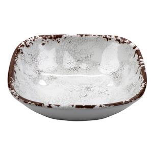 GET French Mill Melamine 14oz 6in Square Pasta Bowl - 2dz - SB-14-FM 