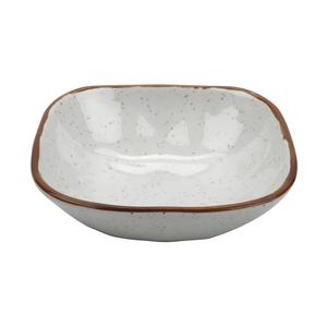 GET Rustic Mill Cream Melamine 14oz 6in Irregular Square Bowl - SB-14-RM 