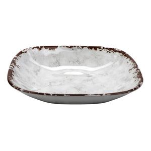 GET French Mill Melamine 1.5 qt. Square Pasta Bowl - 1 Doz - SB-48-FM