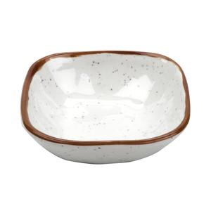 GET Rustic Mill Cream Melamine 5oz 4.25in Square Monkey Dish - SB-5-RM 