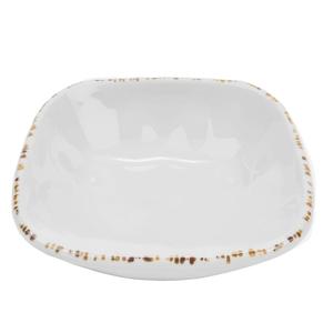 GET Urban Mill Cream Melamine 5oz 4.25in Square Monkey Dish - SB-5-UM 