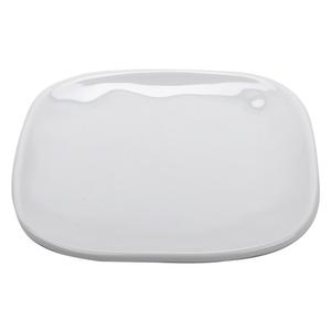 GET Arctic Mill White Melamine 6in Square Side Dish - 2dz - SCS-6-AM-W 