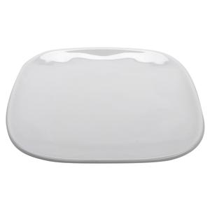 GET Arctic Mill White Melamine 9.5" Square Dinner Plate - 1 Doz - SCS-9-AM-W
