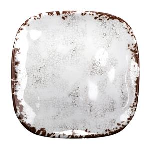 GET French Mill Melamine 9.5" Square Dinner Plate - 1 Doz - SCS-9-FM