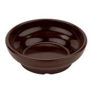 GET Viva Mexico Brown Melamine 5oz 4in dia. Salsa Dish - 4dz - SD-05-BR 