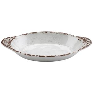 GET French Mill Melamine 10oz 9.4in x 5.4in Oval Side Dish-2dz - SD-08-FM 