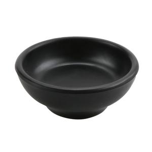 GET Black Melamine 3" dia. Soy Sauce Dish - 6 Dozen - SD-SS-BK