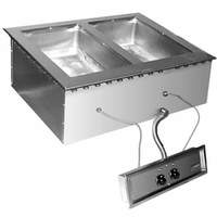 Eagle Group Drop-in Wet or Dry Type Hot Food Well Unit - 120v - SGDI-2-240T6 