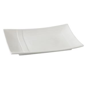 Yanco China Shanghai Bone White Porcelain 10in x 7in Plate - 2dz - SH-210 