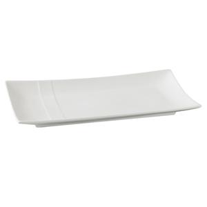 Yanco China Shanghai Bone White Porcelain 13.5in x 6.5in Plate - 1dz - SH-213 