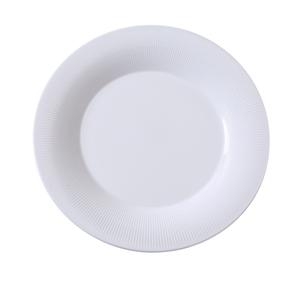 Yanco China Siena White Porcelain 12in dia. Plate - 1dz - SI-112 