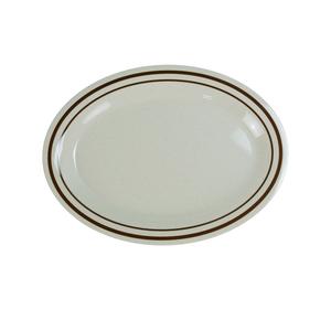 Yanco China Sesame Beige Melamine 11.5in x 8in Oval Platter - 2dz - SS-211 