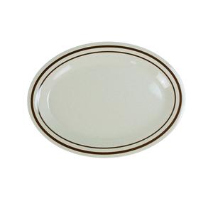 Yanco China Sesame Beige Melamine 11.5in x 8in Oval Deep Platter - 2dz - SS-221 