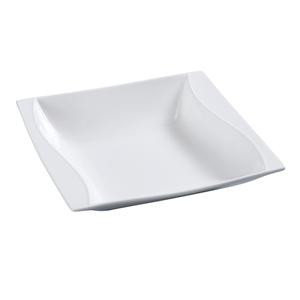 Yanco China Sea Wave Bone White Porcelain 2oz Dessert Dish - 4dz - SW-304 