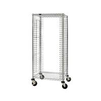 Quantum Food Service 30x21x69 Chrome Plated Full Size Mobile Tray Cart - TC-31