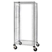 Quantum Food Service 30x18x69 Chrome Plated Mobile Full Size Tray Cart - TC-39