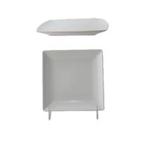 Thunder Group 4-1/2in X 4-1/2in Classic Melamine Square Plate -White-1dz - 29004WT 