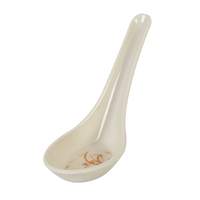 Thunder Group 3/4 oz Gold Orchid Pattern Melamine Spoon - 1 Doz - 7003GD