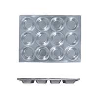 Thunder Group 14in x 10-3/4in Aluminum 12 Cup Muffin Pan - ALKMP012 