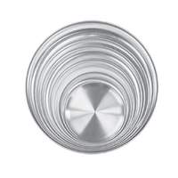 Thunder Group 8in Aluminum Solid Wide Rim Pizza tray - ALPTWR008 