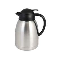 Thunder Group 64oz Stainless Insulated Coffee Server with Push Button Top - ASCS119 