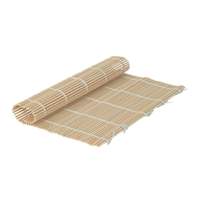 Thunder Group 9-1/2in x 9-1/2in Round Bamboo Sushi Roller - BASR195JP 