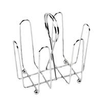 Thunder Group 4-1/2"x3-1/2"x5-1/2"H Chrome Plated Wire Sugar Packet Holder - CRSP435