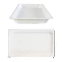 Thunder Group Full Size White Melamine Stackable Food Pan - 1-1/2" Deep - GN1001W