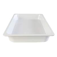 Thunder Group Melamine Stackable Food Pan - White - GN1002W 