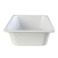Thunder Group 1/2 Size Melamine Stackable Food Pan - White - GN1124W 