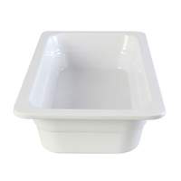 Thunder Group 2-1/2"D Melamine Stackable Food Pan - White - GN1132W 