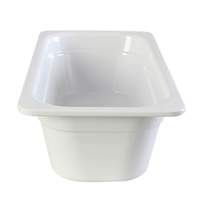 Thunder Group 1/3 Melamine Stackable Food Pan - White - GN1134W 