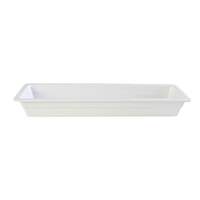 Thunder Group 1/2 Size Long White Melamine Stackable Food Pan - 2-1/2 Deep - GN1222W 