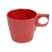 Thunder Group 7oz Pure Red Stackable Melamine Cup - 1dz - ML9011PR 