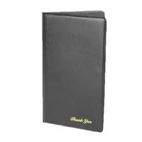 Thunder Group 5-3/4in x 9-1/2in Double Panel Black Check Presentation Holder - PCPC-1BL 