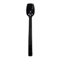 Thunder Group 3/4oz Black Polycarbonate Perforated Buffet Spoon - 1dz - PLBS110BK 