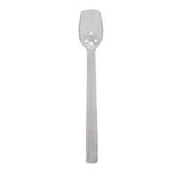 Thunder Group 3/4 oz Clear Polycarbonate Perforated Buffet Spoon - 1 Doz - PLBS110CL