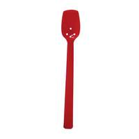 Thunder Group 3/4oz Red Polycarbonate Perforated Buffet Spoon - 1dz - PLBS110RD 