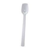 Thunder Group 3/4oz White Polycarbonate Perforated Buffet Spoon - 1dz - PLBS110WH 