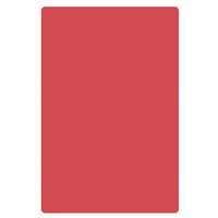 Thunder Group 12in x 18in x 1/2in Red Polyethylene Non-Skid Cutting Board - PLCB181205RD 