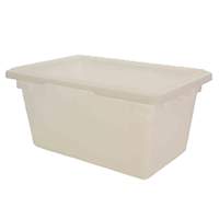 Thunder Group 4.75gl White Polypropylene Food Storage Box - PLFB121809PP 