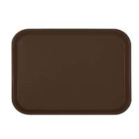 Thunder Group 10-1/2" x 13-5/8" Brown Polypropylene Fast Food Tray - PLFFT1014BR