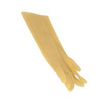 Thunder Group 8-1/2"x16" Extra Large Yellow Latex Dishwashing Glove -1 Doz - PLGL003