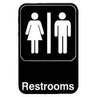 Thunder Group 6in x 9in Black Self Adhesive Information Symbol Sign - PLIS6908BK 