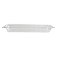 Thunder Group 1/2 Size Long Clear Polycarbonate Food Pan - 2-1/2in Deep - PLPA8122L 