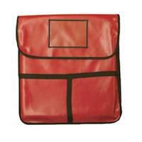 Thunder Group 20"x20"x5" Red Leatheroid PVC Insulated Pizza Delivery Bag - PLPB020