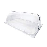Thunder Group Roll Top Polycarbonate Chafer Dome Cover w/ One Sided Handle - PLRCF001R