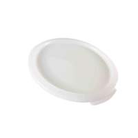 Thunder Group 1 Qt White Polypropylene Round Food Storage Container Lid - PLRFC0001PP